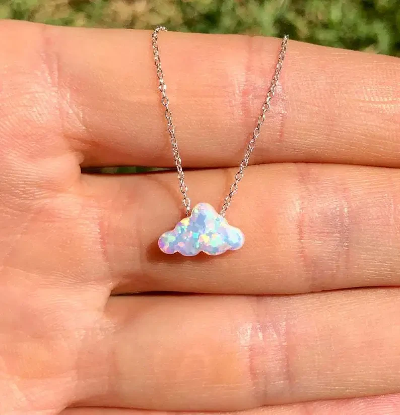 Women's Fashion Colorful Clouds Necklace Pendant