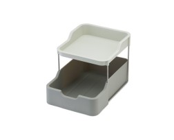 2tier Cupboard Orgniser w/Drawer  - Joseph Joseph Duo
