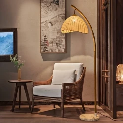 Vintage Floor Lamp Unique Chandelier Shade Bohemian Style