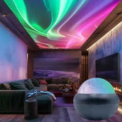 1pc USB-Powered Aurora and Starry Sky Projector