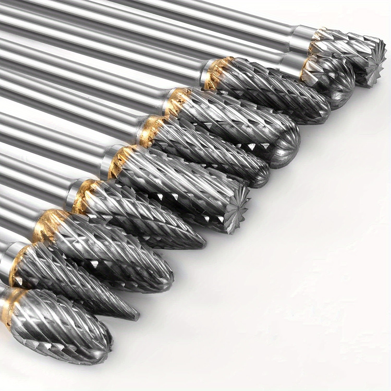 10pcs Tungsten Steel Burrs Set – Versatile Carving, Engraving, and Polishing Tool for Wood, Metal, and Stone – No Assembly Required!
