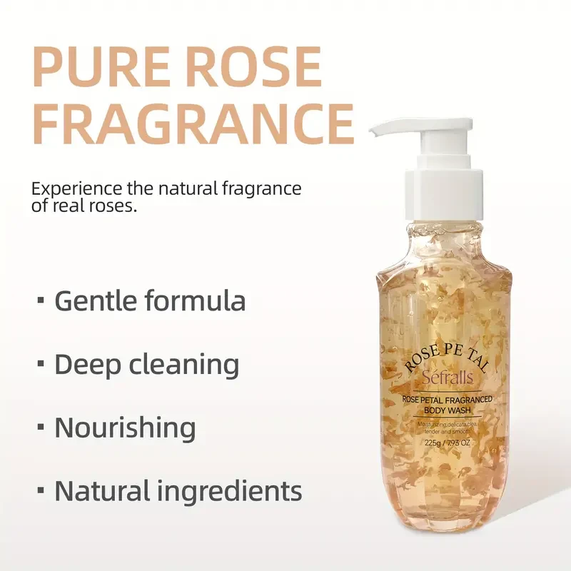 Séfralls Rose Petal Fragrance Shower Gel