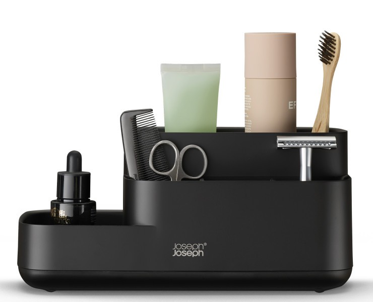Easystore Bathroom Caddy - Black - Joseph Joseph