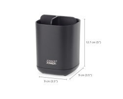 Easystore Toothbrush Caddy - Black  - Joseph Joseph