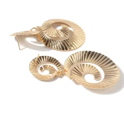 European And American Spiral Earrings