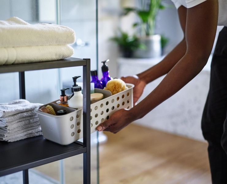 EasyStore Slimline Bathroom Storage Basket - Joseph Joseph