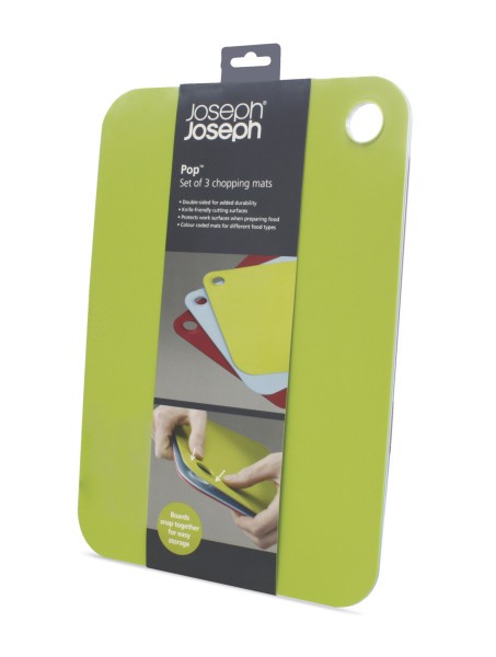 Pop Chop Mats Multi Col Set3 - Joseph Joseph
