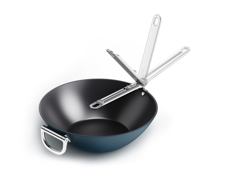 Space 32cm/12.5'' Non-Stick Induc tion Wok - Joseph Joseph