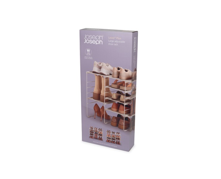 Level Plus Adjustable Shoe Rack - Triple - Joseph Joseph