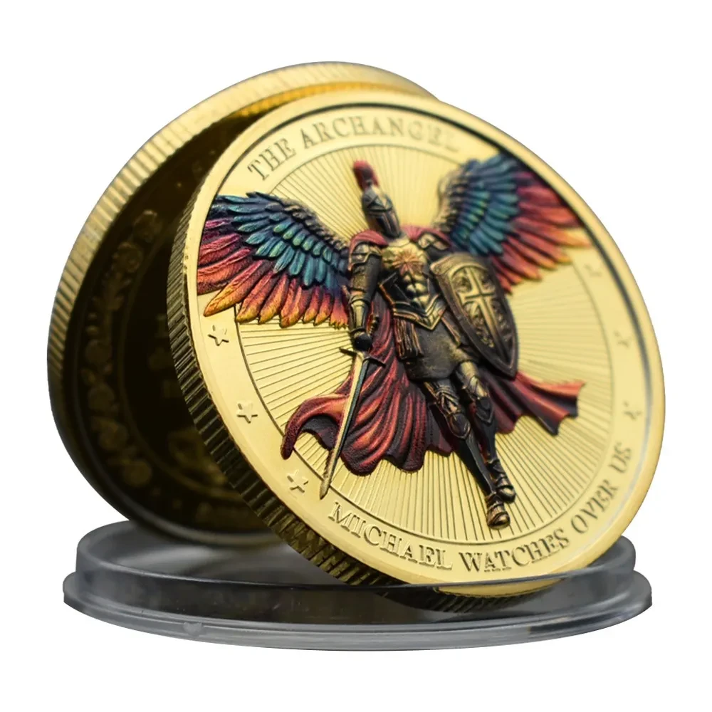 Archangel Michael Challenge Medal Saint Watch American Metal Medal