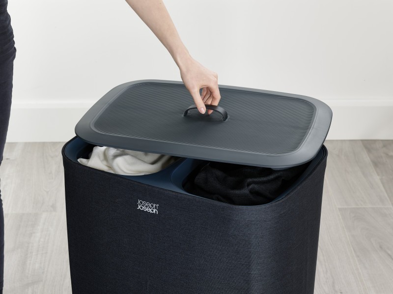 Tota 90L Laundry Separation Basket - Carbon Black - Joseph Joseph