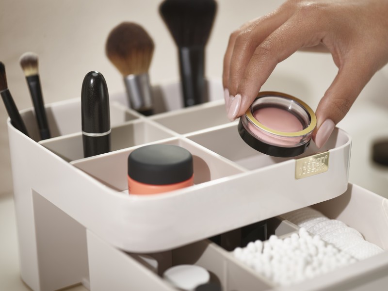 Viva Cosmetic Organiser with Drawer - Shell - Joseph Joseph