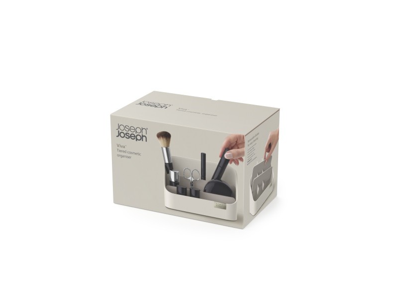 Viva Tiered Cosmetic Organiser - Shell - Joseph Joseph