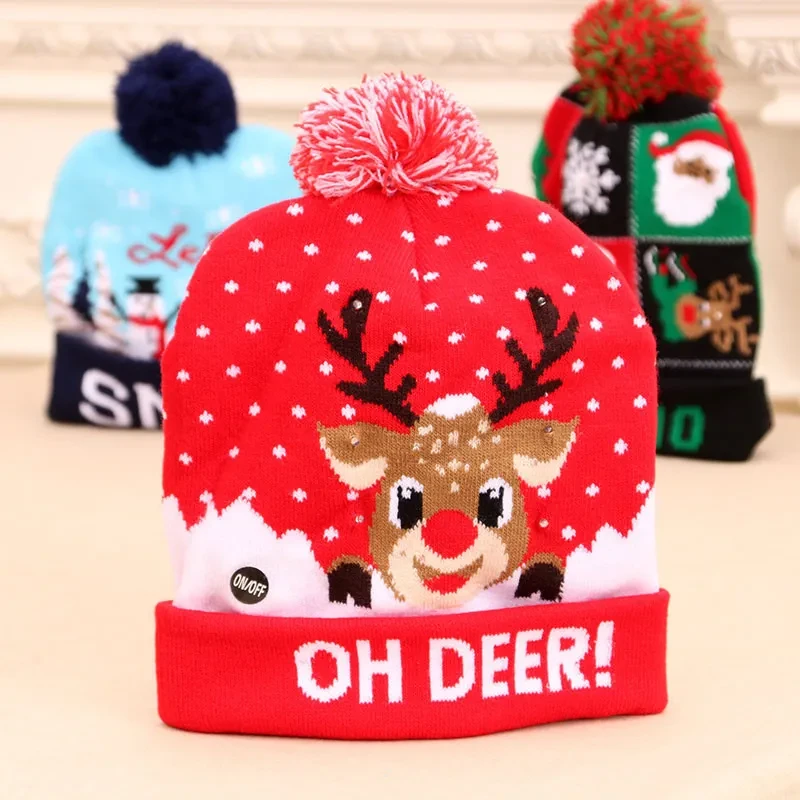 Christmas Theme LED Beanies - Buy 3 Free Shipping