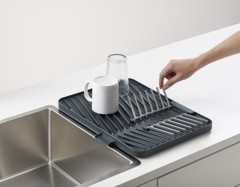 Flip-Up Draining Board- Grey - Joseph Joseph