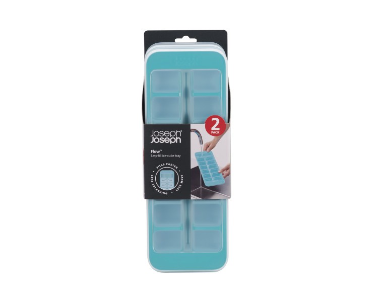 Flow Easy-fill Ice-cube Tray - 2pk - Joseph Joseph
