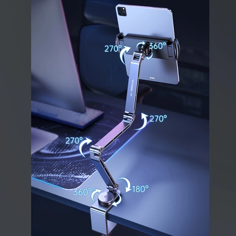 Aluminum Alloy Tablet Stand - Adjustable 360° Rotatable
