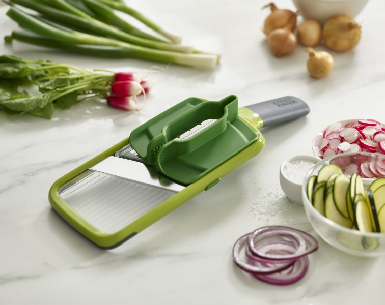 Multi-Grip Mandoline - Green - Joseph Joseph