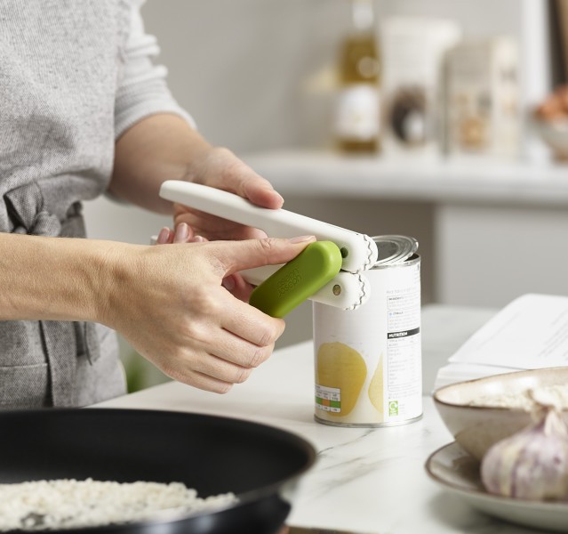 Pivot 3-in-1 Can Opener - White/Green - Joseph Joseph
