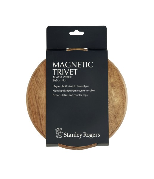 Magnetic Trivet Acacia 24cm - Stanley Rogers