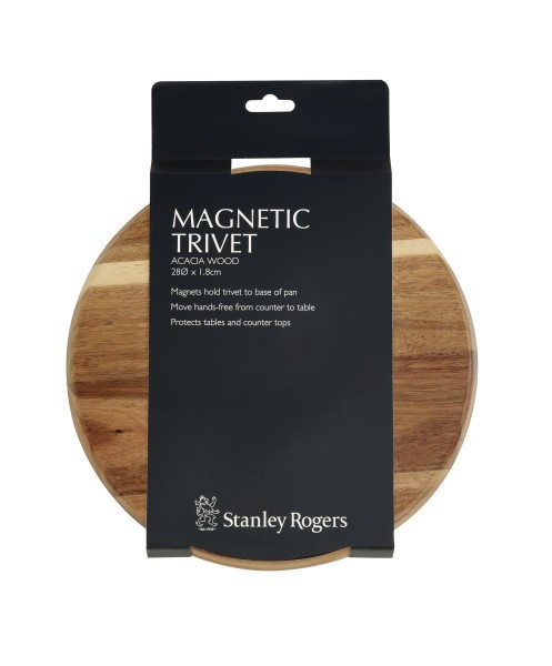 Magnetic Trivet Acacia 28cm - Stanley Rogers