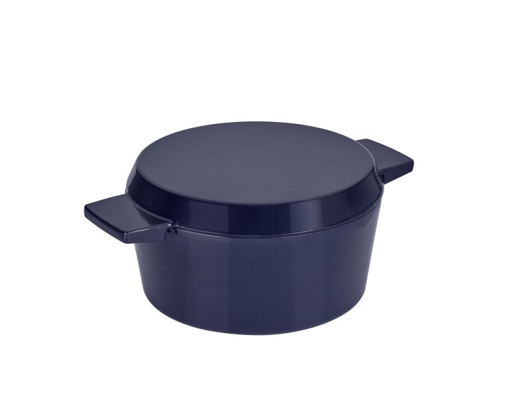 Cast Iron French Oven Mid Blue 24cm - Stanley Rogers
