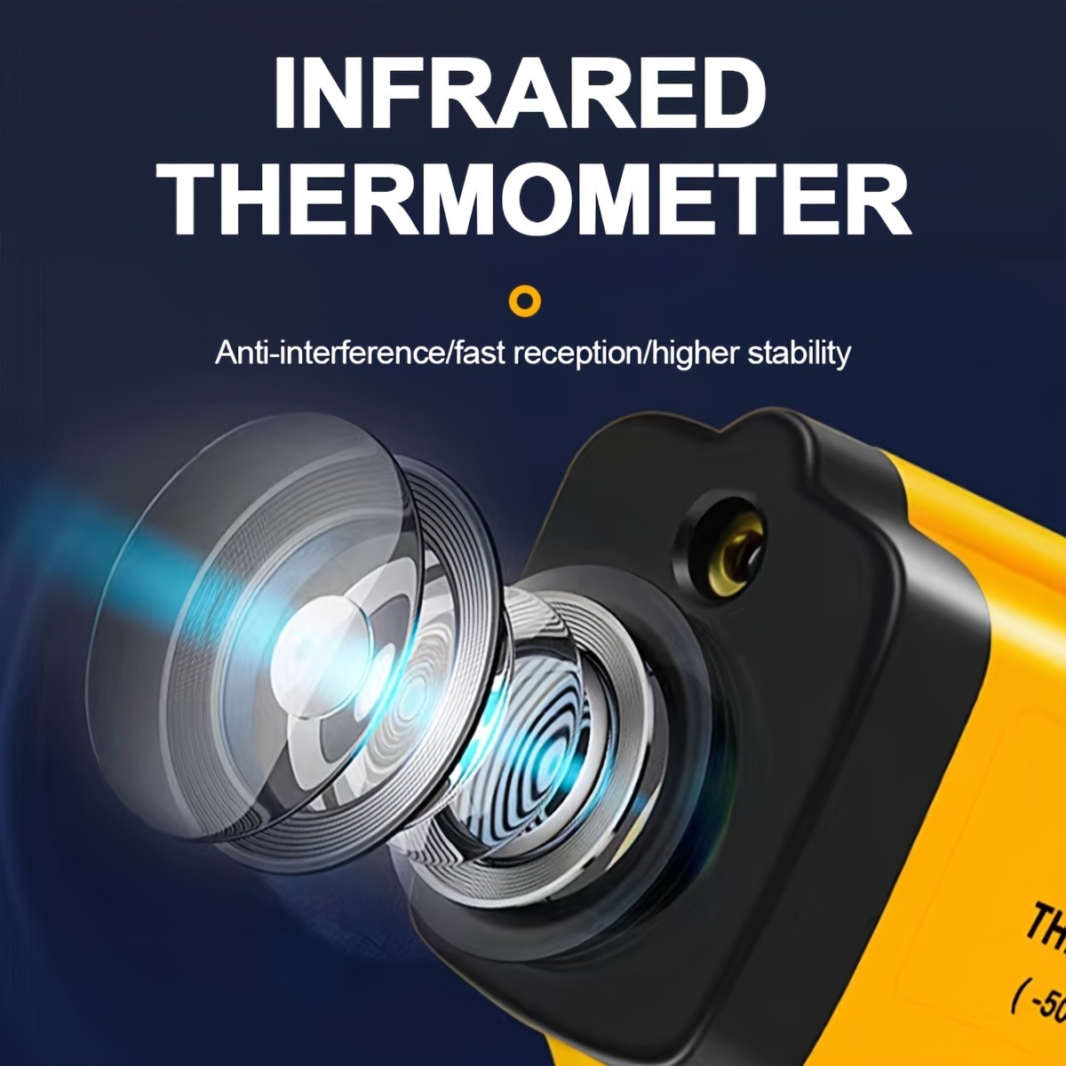 High-Precision Infrared Thermometer for Cooking, Grilling, and Engine Temperatures -58°F to 1022°F - Accurate and Easy to Use