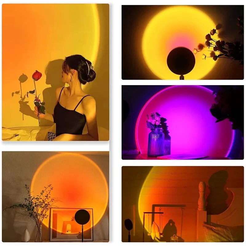 USB Desk Lamp Rainbow Projection Lamp