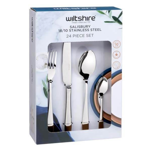 Salisbury 24pc 18/10 Set - Wiltshire