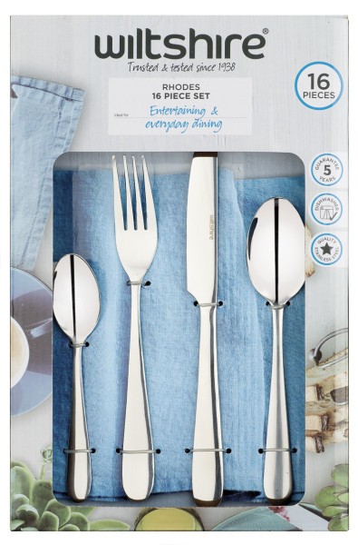 Rhodes Cutlery Set 16Piece - Wiltshire