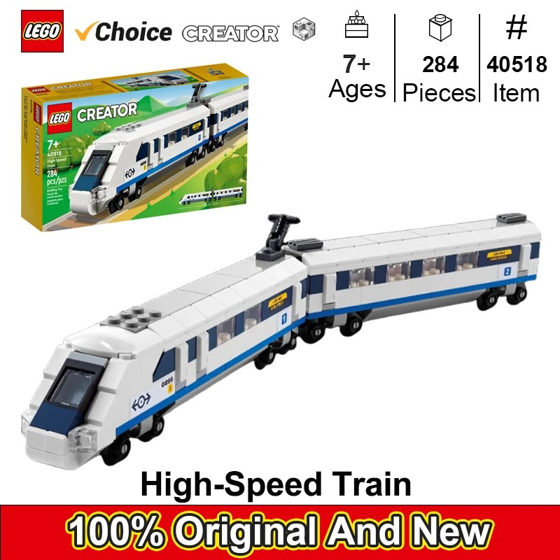 Lego 40518 Creator High-Speed Train 2 – Connected Carriage with Driver's Compartment and Sloping Front