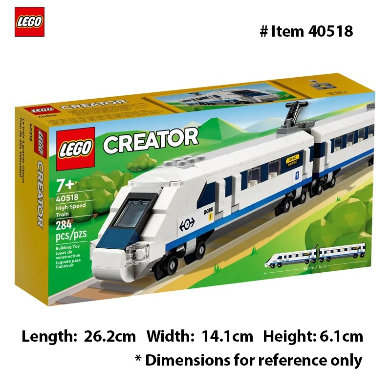 Lego 40518 Creator High-Speed Train 2 – Connected Carriage with Driver's Compartment and Sloping Front