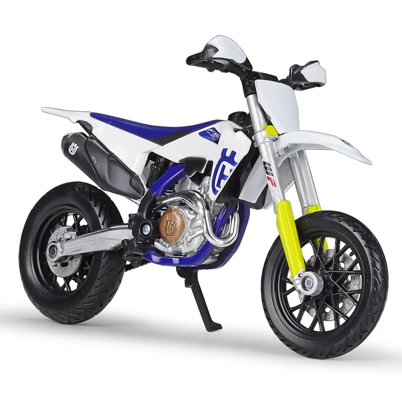 Bburago 1:18 Husqvarna FS450 Supermoto Model Car – Diecast Alloy Motorcycle Toy