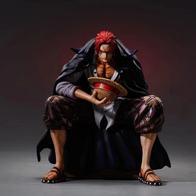 17cm One Piece Shanks Anime Figure – Film Red Yonko Red Hair Shanks PVC Statue