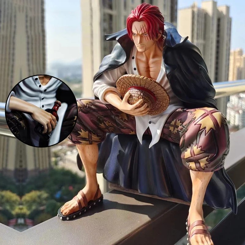 17cm One Piece Shanks Anime Figure – Film Red Yonko Red Hair Shanks PVC Statue