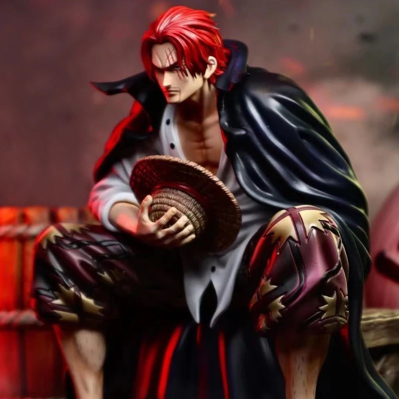 17cm One Piece Shanks Anime Figure – Film Red Yonko Red Hair Shanks PVC Statue