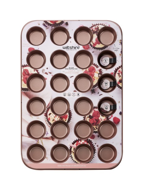 Rose Gold Mini Muffin Pan 24Cup - Wiltshire