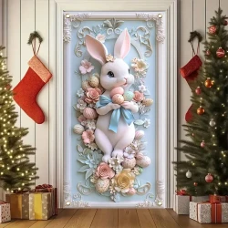 Easter Bunny Door Cover Decoration