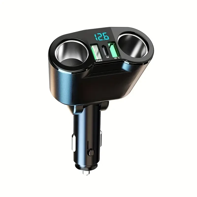YiXingjia 5-in-1 USB Car Charger with PD Fast Charge Port
