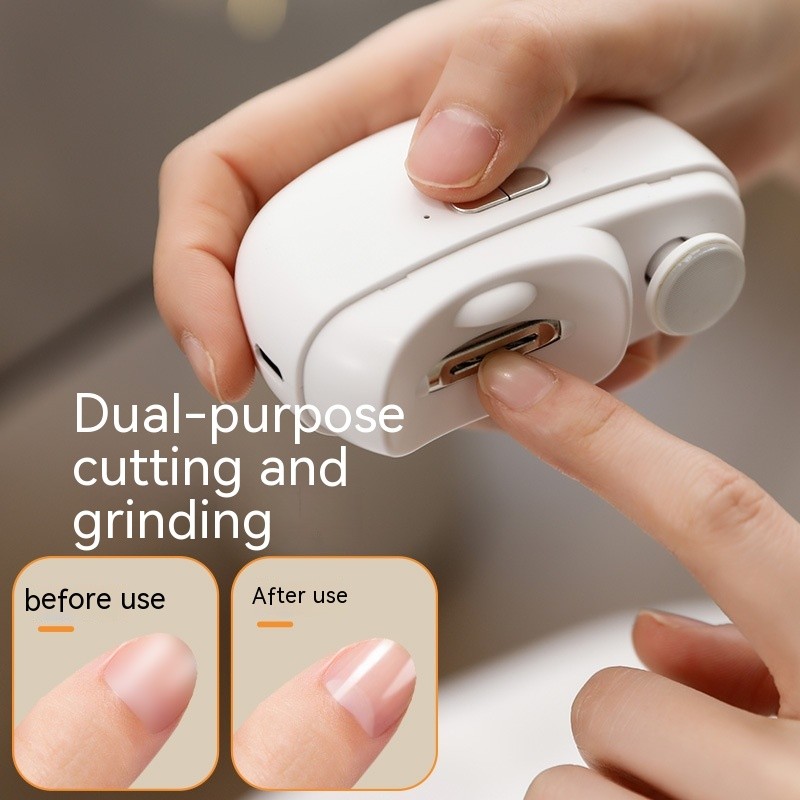 Electric Nail Trimmer and Nail File, Electronic Manicure Pedicure Tool, File and Trim Hand and Toe Nails Effortless