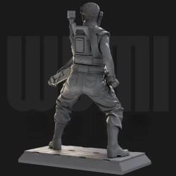 1/24 Scale Resin Figure Assembly Model Kit – Female Special Forces Fantasy Diorama Toy