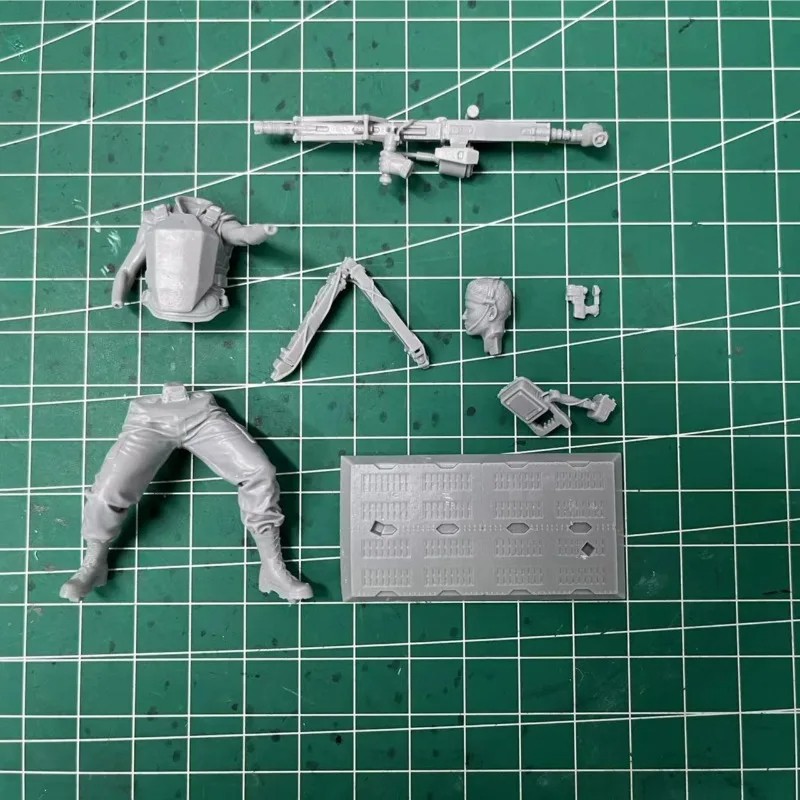 1/24 Scale Resin Figure Assembly Model Kit – Female Special Forces Fantasy Diorama Toy