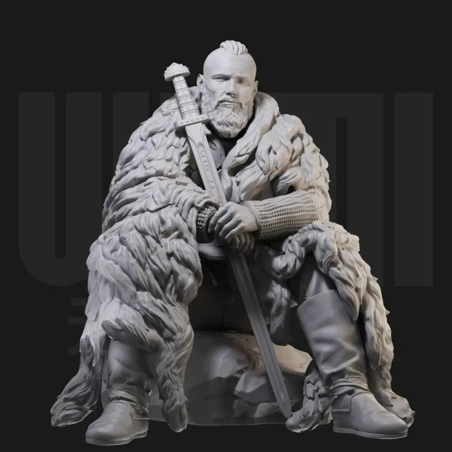 1/24 Scale Resin Figure Model Kit – Ancient Viking Warrior Bjorn Ironside