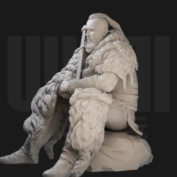 1/24 Scale Resin Figure Model Kit – Ancient Viking Warrior Bjorn Ironside