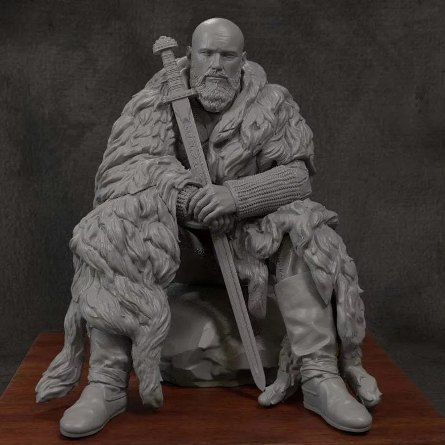 1/24 Scale Resin Figure Model Kit – Ancient Viking Warrior Bjorn Ironside