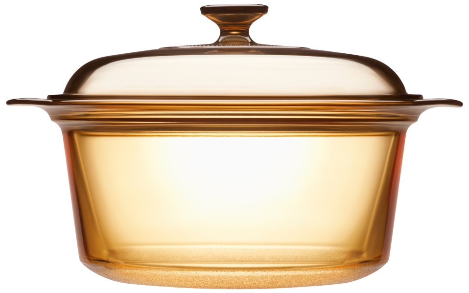 3.5L Covered Stockpot - Amber - Visions